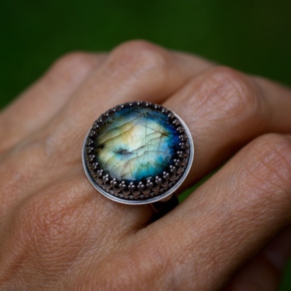 Labradorite Sterling Ring Size 8 NWT - Picture 11 of 11